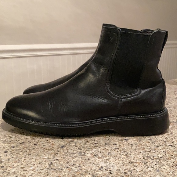 Size 12 Men’s (11 UK) Hogan Black Leather Chelsea Slip on Boots - Picture 5 of 13